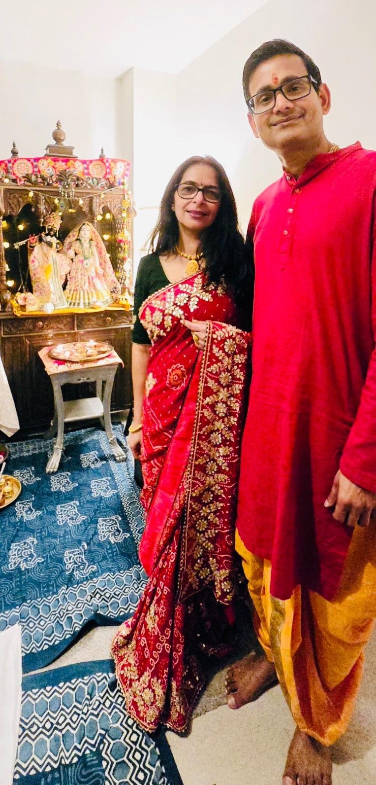 राजेंद्र तिवारी जी एवं मीनू जी